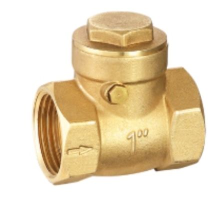 1 pollice di ottone Swing Valve di controllo a filo 1 / 2 pollice di ottone valvola di controllo