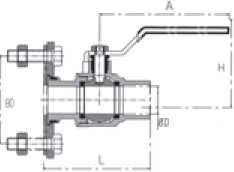 Valvola a filo in acciaio da 1 / 2 pollici con cromo STD Port Ball Valve