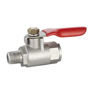 Manuale maschio mini valvola a sfera motorizzata in ottone / Valvola a sfera generale mini