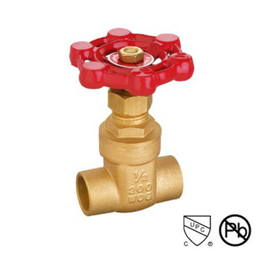 Corpo di fusione saldatura in ottone 2 pollici valvola di porta in ottone / valvola di porta d'acqua
