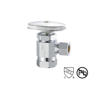 Valvola angolare in ottone con incrocio cromatico 1/ 2 pollici 150 PSI 100g 200°F Temperatura