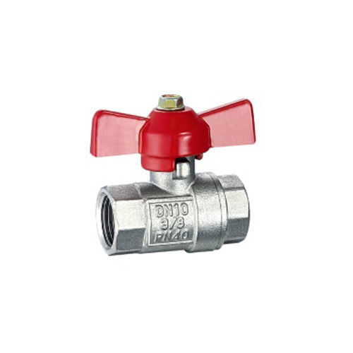 HPb59-1 Mini Valvola Valvola a sfera Ptfe Sedile Vergine Valvola a sfera in ottone Con temperatura di lavoro -20C-180C