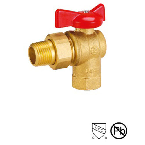LT-3020 Valvola a gas a 90 gradi Forgiato Corpo a due pezzi Full Port 1/2" Valvola a sfera di ottone