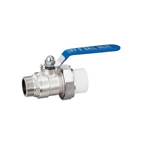 PP-R 600 Wog Valvola a sfera in ottone con filtro Valvola a sfera a filo femminile e maschile