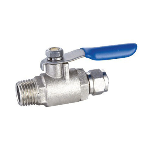 Qualità di fabbrica Acqua olio gas Maschio ottone Mini Valvola a sfera Maschio Corpo di ottone a filo
