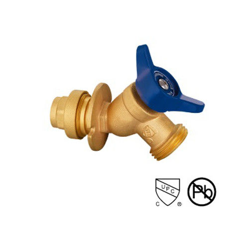 SS Valvola di arresto in ottone con collegamento rapido / scarico della valvola Bibb con maniglia in alluminio 1/2 "