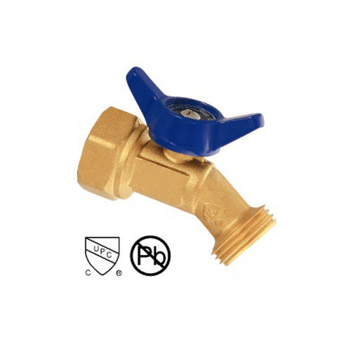 Manuale tubo di ottone Bibb ottone Gas Cock maschio e femmina a filo con ottone chiuso Noce