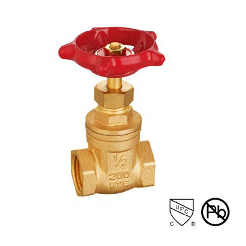 Valvo di porta in acciaio in lega NPT BSP ottone per petrolio e gas / ottone valvola di porta per acqua