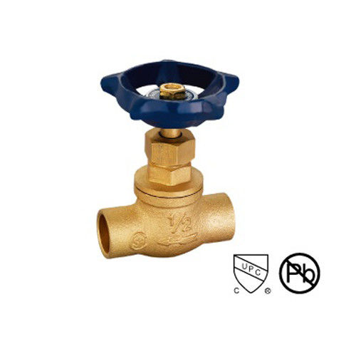 3/8"-3/4" Fine saldatore collegare ottone Stop Valve dritto attraverso il tipo rinnovabile sedile e disco