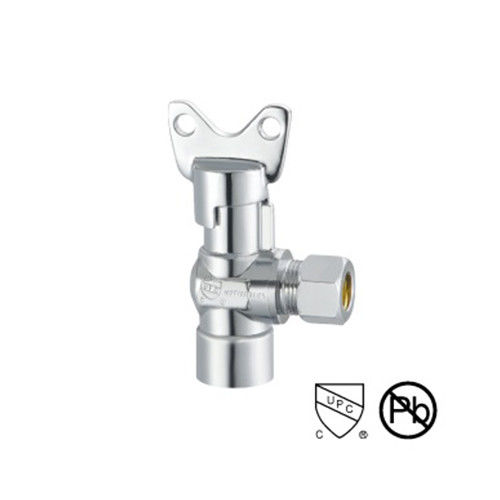 Valvola d'angolo in rame in ottone saldatore 1 2 X 3 8 Livello libero da piombo 1.5 GPM